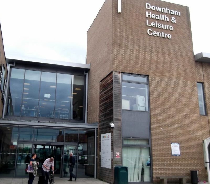 photograph of the entrance of Downham Health and Leisure Centre